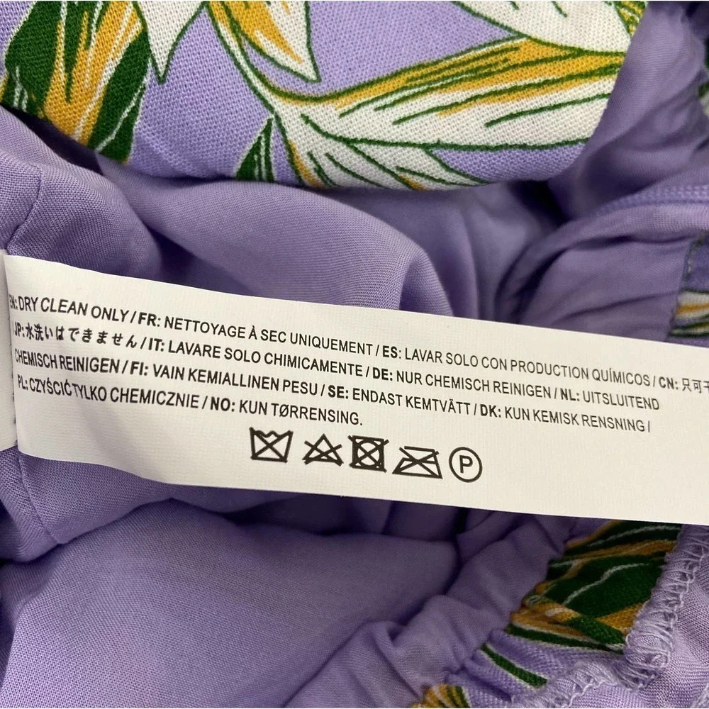 J.O.A. Raya Lavender Tropical Belted Midi Dress - Picture 11 of 13